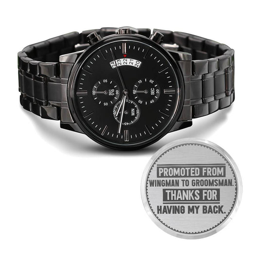 Garçon d'honneur, promu de "wingman" à garçon d'honneur, montre pour homme