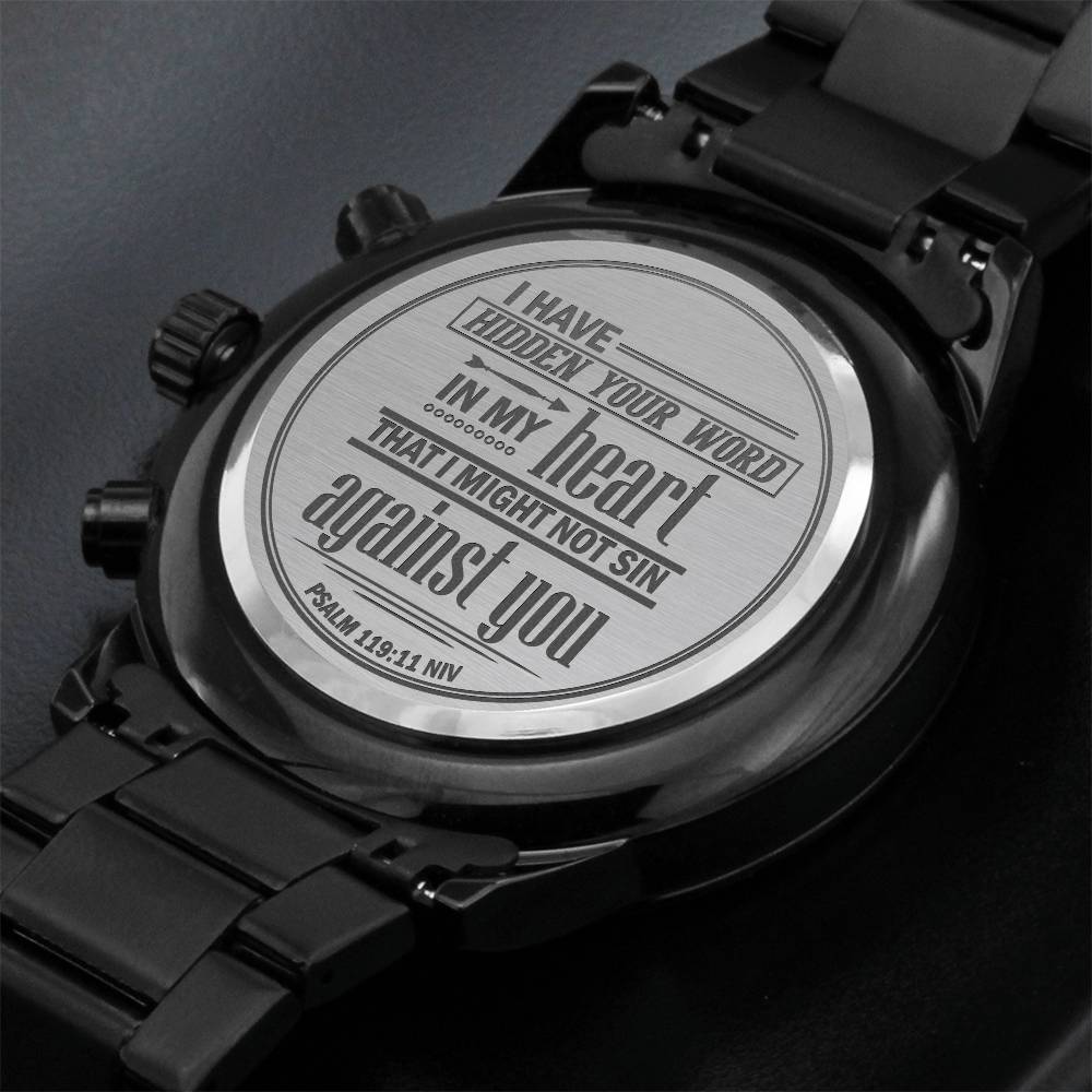 Montre Homme, J'ai serré ta parole dans mon cœur, Psaume 119:11