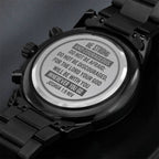 Montre pour homme, Sois fort et courageux, Josué 1:9