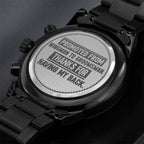 Garçon d'honneur, promu de "wingman" à garçon d'honneur, montre pour homme