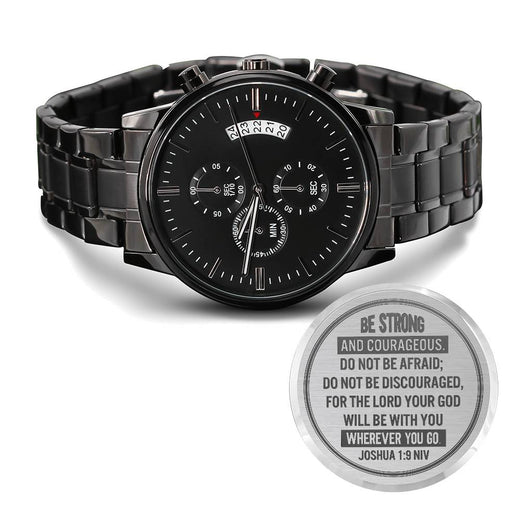 Montre pour homme, Sois fort et courageux, Josué 1:9