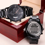 Montre pour homme, Sois fort et courageux, Josué 1:9