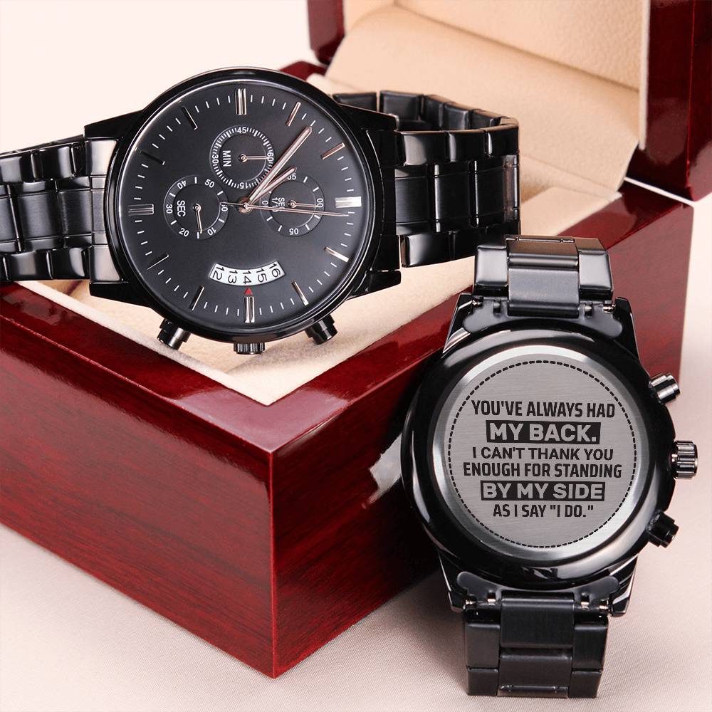 Garçon d'honneur, tu m'as toujours soutenu, Montre pour homme