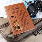 À Ma Fille Journal en Cuir Ta Couronne