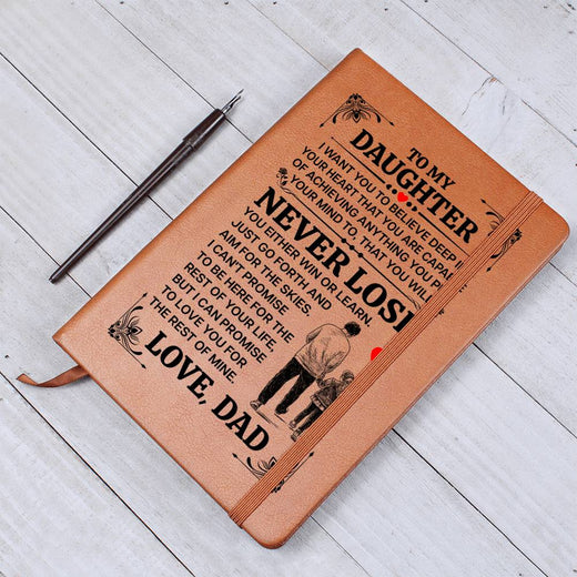 À MA FILLE CARNET EN CUIR PROMISE