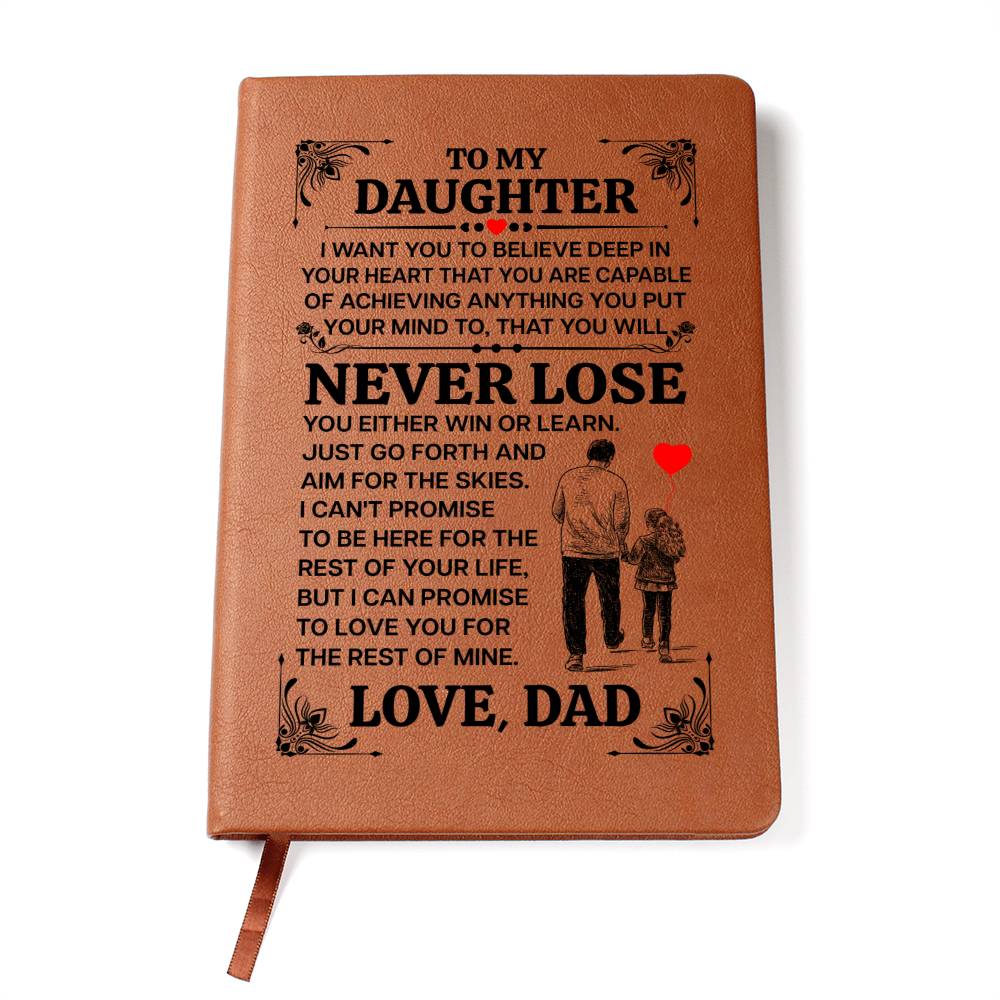 À MA FILLE CARNET EN CUIR PROMISE