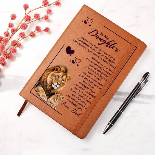 À Ma Fille Journal en Cuir Ta Couronne