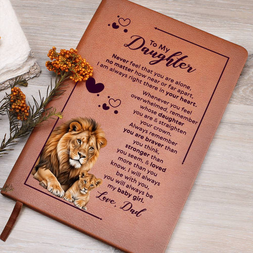 À Ma Fille Journal en Cuir Ta Couronne