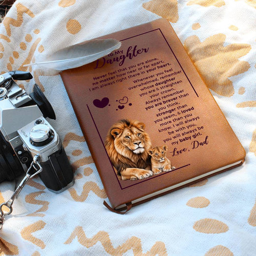 À Ma Fille Journal en Cuir Ta Couronne