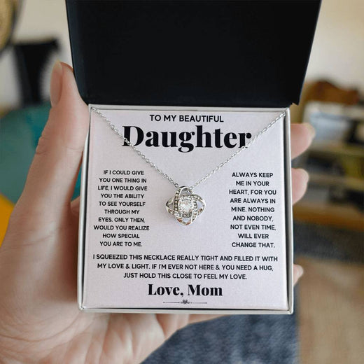 À ma magnifique fille, serre juste ceci pour sentir mon amour