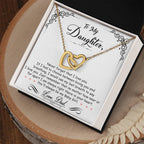 Ma petite fille - Collier cœur entrelacé