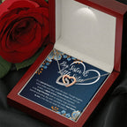 COFFRET CADEAU COLLIER DOUBLE CŒUR POUR MA SŒUR