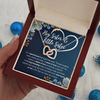 COFFRET CADEAU COLLIER DOUBLE CŒUR POUR MA SŒUR