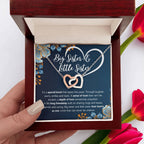 COFFRET CADEAU COLLIER DOUBLE CŒUR POUR MA SŒUR