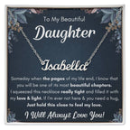 À MA FILLE COLLIER PRÉNOM SERRE CADEAU