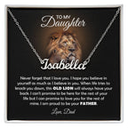 À MA FILLE COLLIER VIEUX LION EN CADEAU