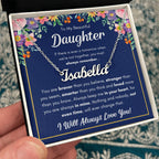 À MA FILLE COLLIER PRÉNOM COURAGEUSE COFFRET CADEAU