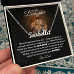 À MA FILLE COLLIER VIEUX LION EN CADEAU