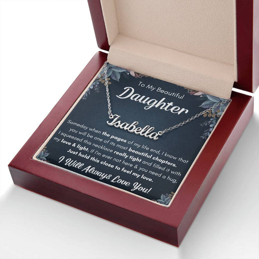 À MA FILLE COLLIER PRÉNOM SERRE CADEAU