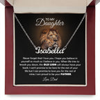 À MA FILLE COLLIER VIEUX LION EN CADEAU