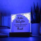 À MA FILLE PLAQUE ACRYLIQUE CARRÉE DISTANCE