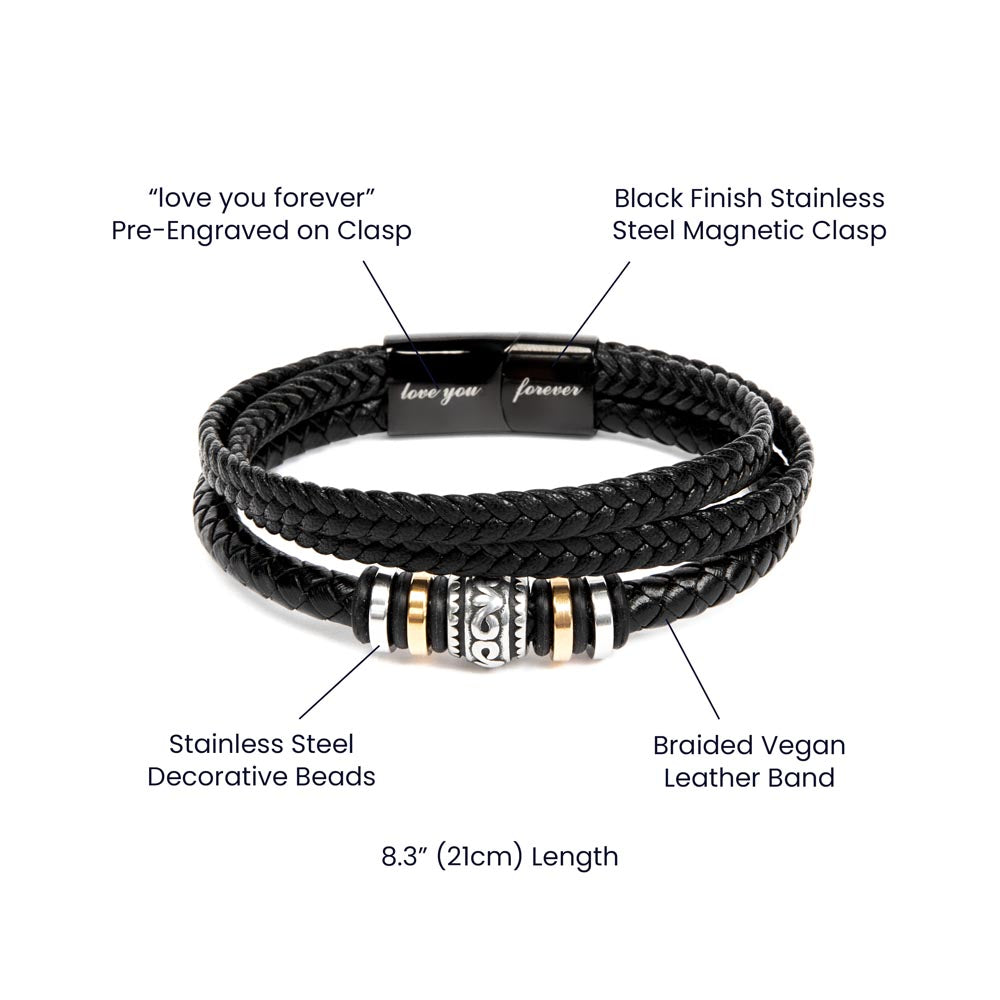 À MON FILS BRACELET TIENS-TOI DROIT
