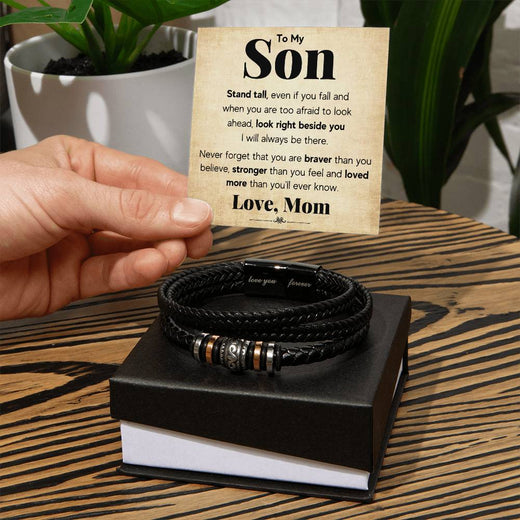 À MON FILS BRACELET TIENS-TOI DROIT