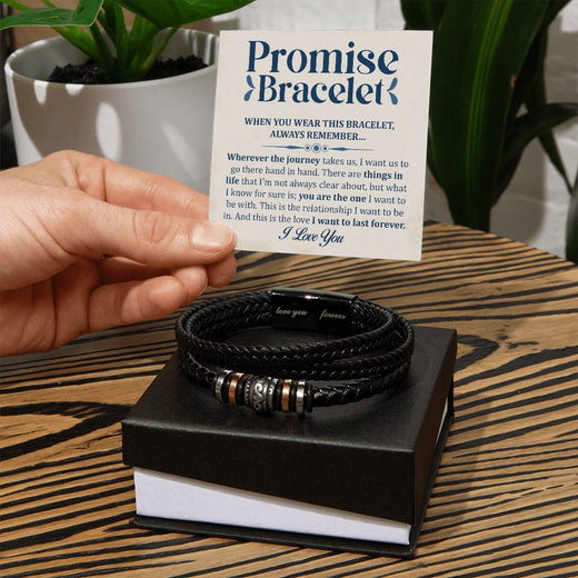 Bracelet Promesse "Je t'aime pour toujours" – Tu es l'élu(e)