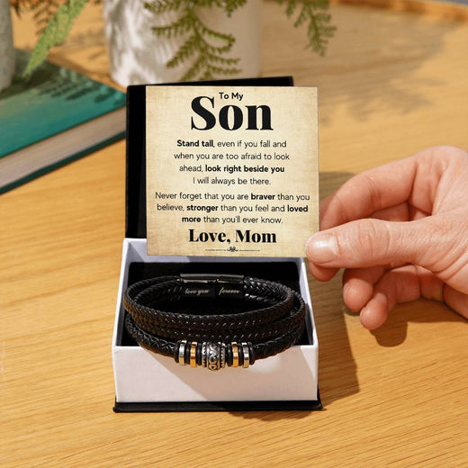 À MON FILS BRACELET TIENS-TOI DROIT