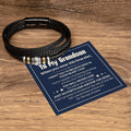 Bracelet « Je t'aimerai pour toujours » à mon petit-fils, impossible de le perdre