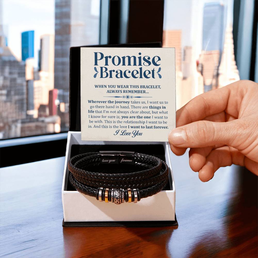 Bracelet Promesse "Je t'aime pour toujours" – Tu es l'élu(e)