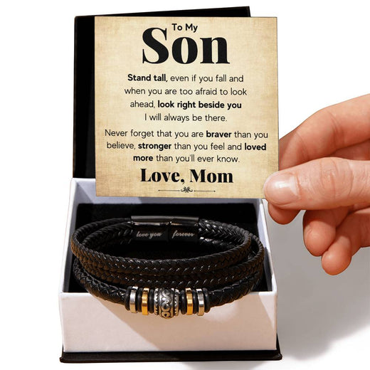 À MON FILS BRACELET TIENS-TOI DROIT