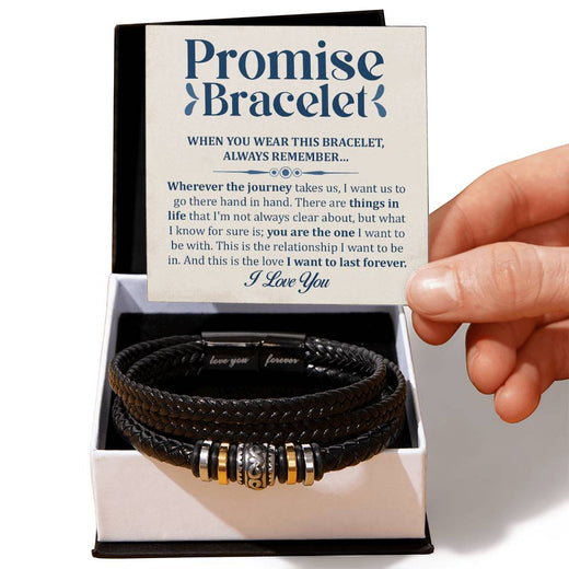 Bracelet Promesse "Je t'aime pour toujours" – Tu es l'élu(e)