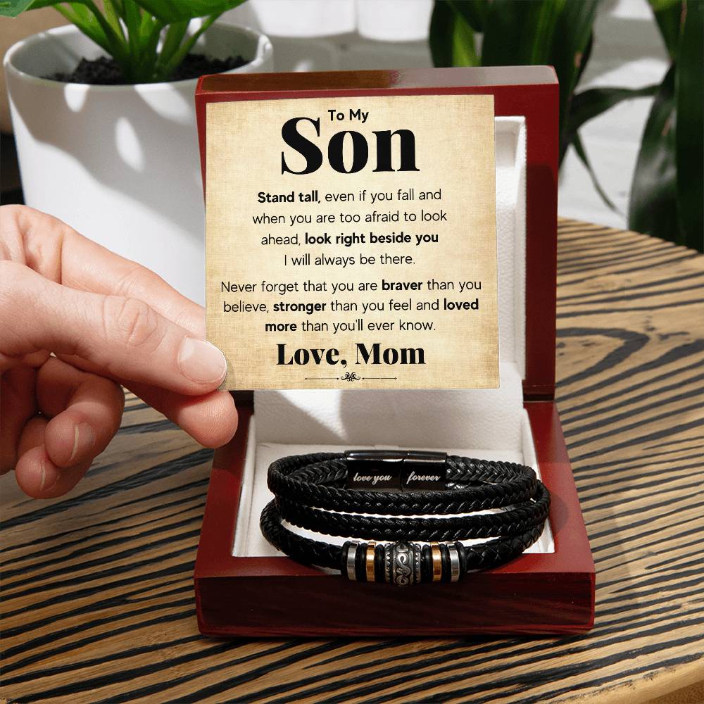 À MON FILS BRACELET TIENS-TOI DROIT