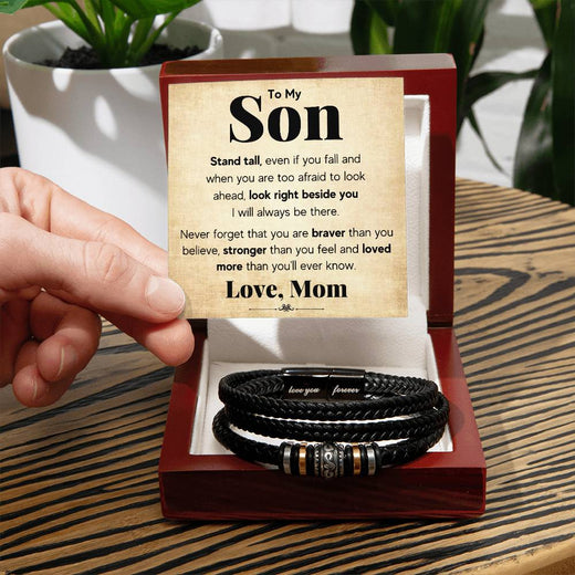 À MON FILS BRACELET TIENS-TOI DROIT