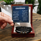 Love You Forever À Mon Petit-Fils Bracelet Accomplis Tout