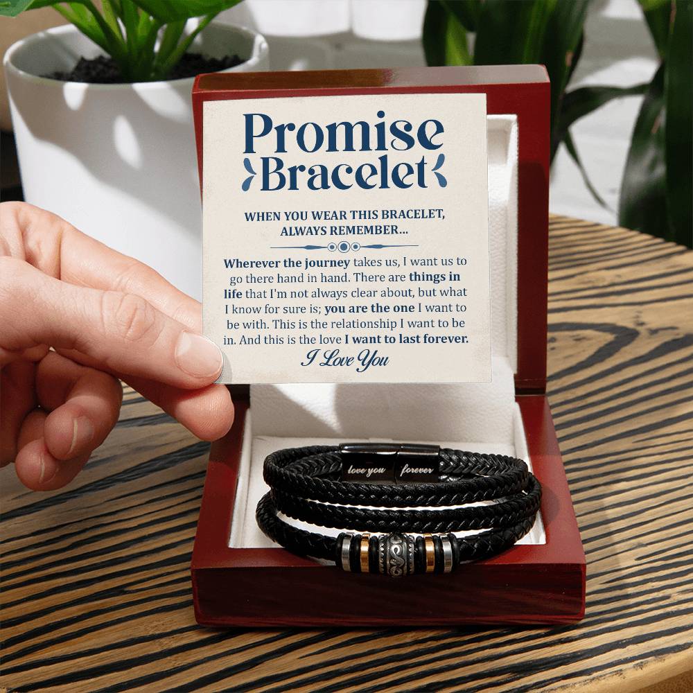 Bracelet Promesse "Je t'aime pour toujours" – Tu es l'élu(e)