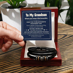 Bracelet « Je t'aimerai pour toujours » à mon petit-fils, impossible de le perdre