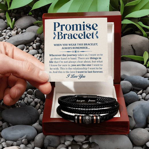 Bracelet Promesse "Je t'aime pour toujours" – Tu es l'élu(e)