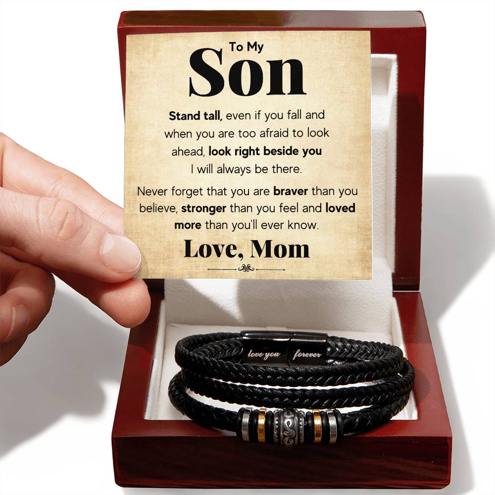 À MON FILS BRACELET TIENS-TOI DROIT