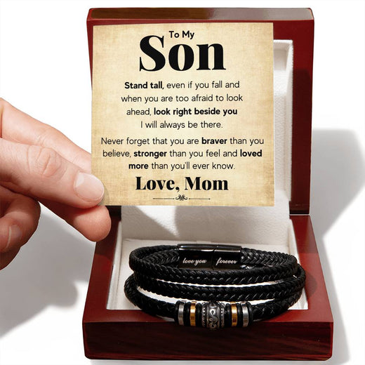 À MON FILS BRACELET TIENS-TOI DROIT
