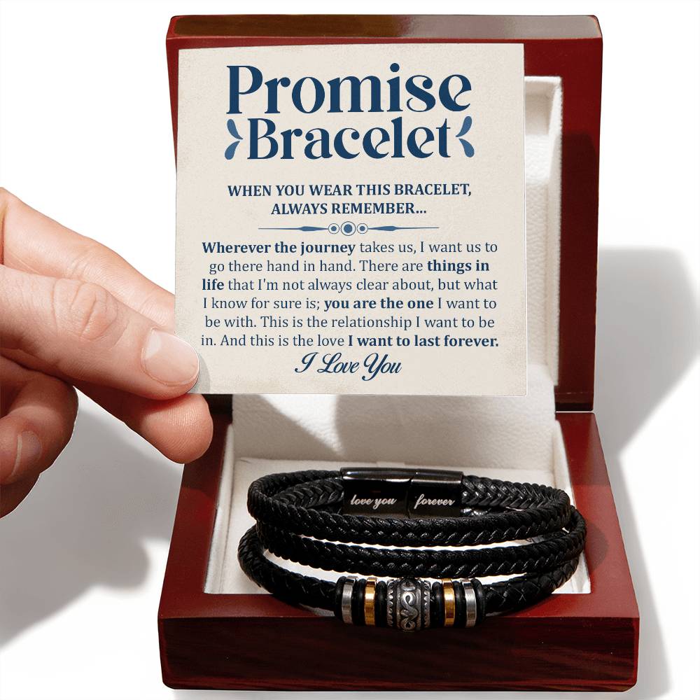 Bracelet Promesse "Je t'aime pour toujours" – Tu es l'élu(e)