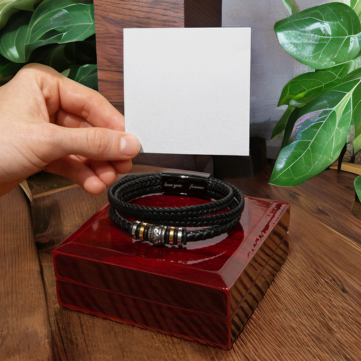 Bracelet « Je t'aimerai pour toujours » à mon petit-fils, impossible de le perdre