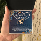 COFFRET CADEAU COLLIER DOUBLE CŒUR POUR MA SŒUR
