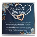 COFFRET CADEAU COLLIER DOUBLE CŒUR POUR MA SŒUR