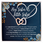 COFFRET CADEAU COLLIER DOUBLE CŒUR POUR MA SŒUR