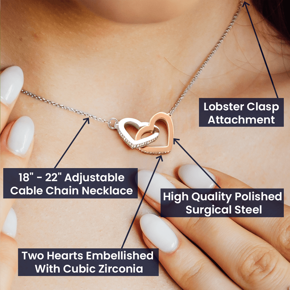 COFFRET CADEAU COLLIER DOUBLE CŒUR POUR MA SŒUR
