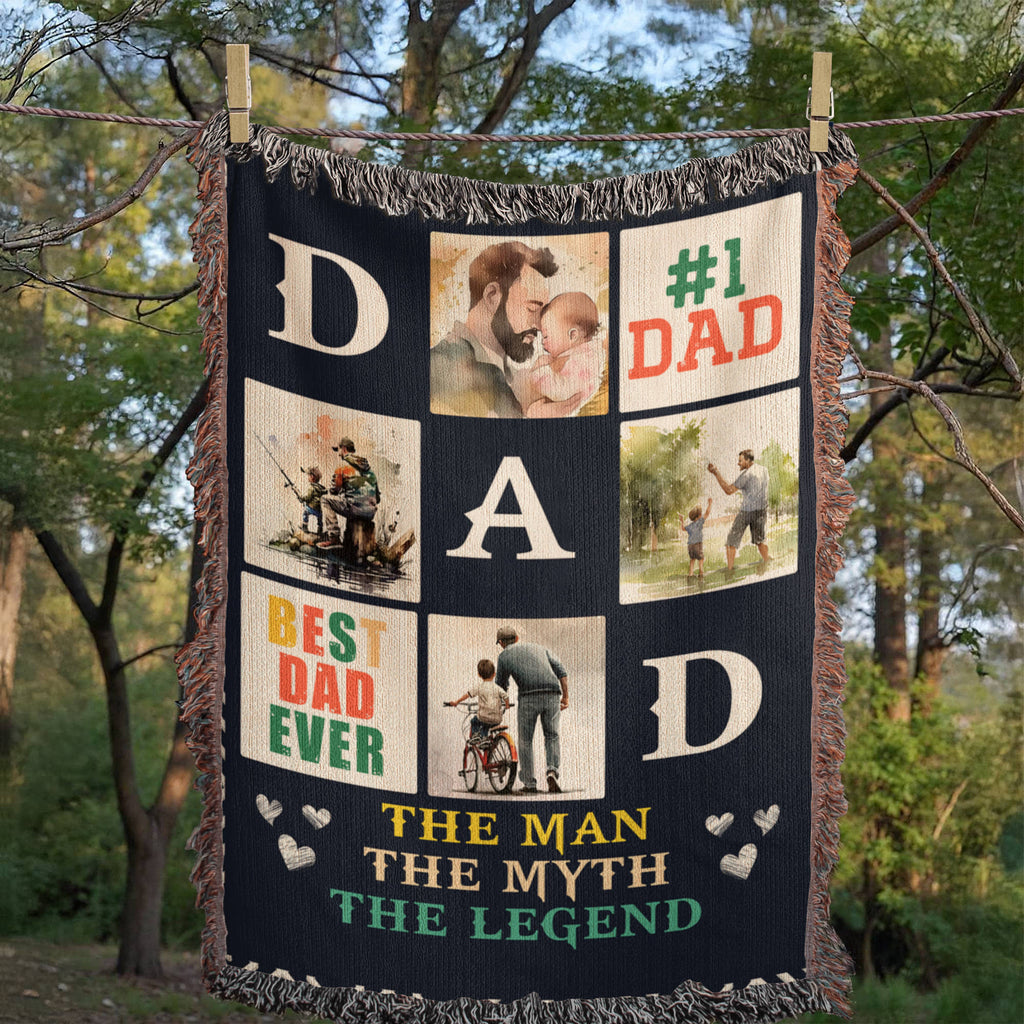 Meilleur papa du monde - Couverture tissée