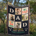 Meilleur papa du monde - Couverture tissée