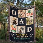 Meilleur papa du monde - Couverture tissée